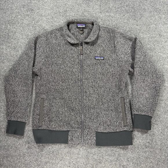 Patagonia Jacket Mens Medium Gray Woolyester Fleece Full Zip Forge Grey STY26935 - Picture 2 of 7